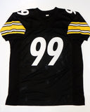 Brett Keisel Autographed Pro Style Black Jersey with JSA W Authentication