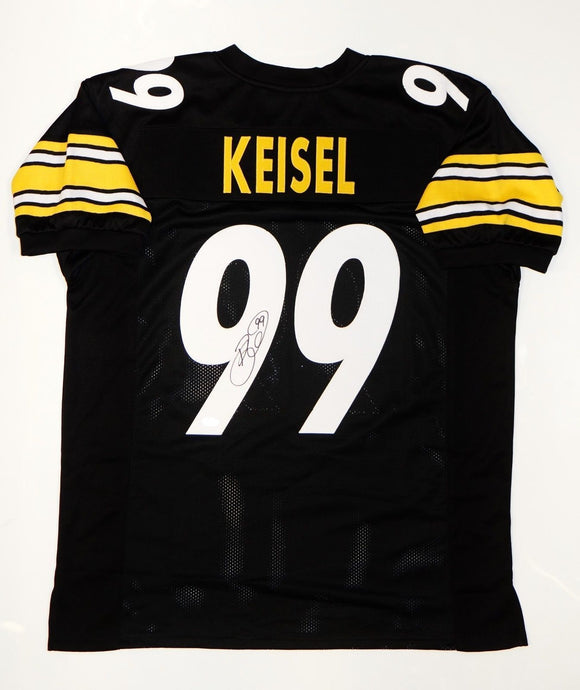 Brett Keisel Autographed Pro Style Black Jersey with JSA W Authentication