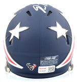 Dameon Pierce Autographed Houston Texans Amp Speed Mini Helmet- Tristar *Silver