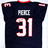 Dameon Pierce Autographed Blue Pro Style Jersey- Tristar T3 *Black