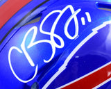 Cole Beasley Autographed Buffalo Bills Flash Speed Mini Helmet- Beckett W Holo