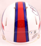 Cole Beasley Autographed Buffalo Bills 2021 Speed Mini Helmet-Beckett W Hologram