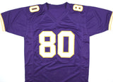 Cris Carter Autographed Purple Pro Style Jersey-Beckett W Hologram *Black