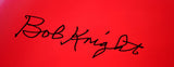 Bob Knight Autographed Red Chair- Beckett W Hologram *Black