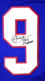 Eric Dickerson Signed Blue College Style Jersey w/ Pony Express - Beckett W Holo