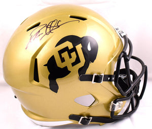 Deion Sanders Autographed Colorado Buffaloes F/S Speed Helmet-Beckett W Hologram