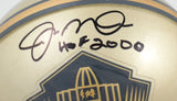 Joe Montana Autographed NFL Gold HOF Mini Helmet w/HOF- Beckett Hologram *Black