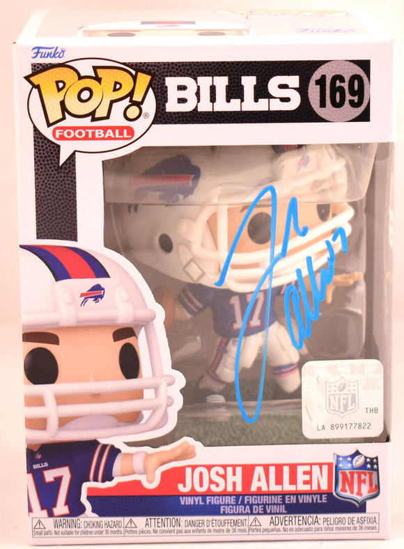 Josh Allen Autographed Buffalo Bills Funko Pop #169 - Beckett Hologram *Blue