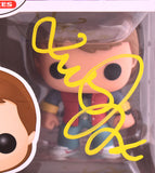 Michael J. Fox Autographed Marty in Future Funko Pop Figurine #49- JSA W *Yellow