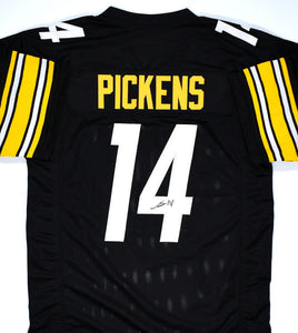 George Pickens Autographed Black Pro Style Jersey - JSA *Black