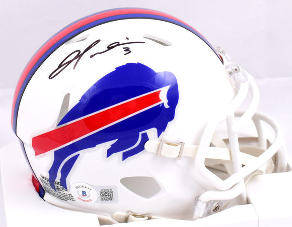 Damar Hamlin Autographed Buffalo Bills Speed Mini Helmet-Beckett W Hologram