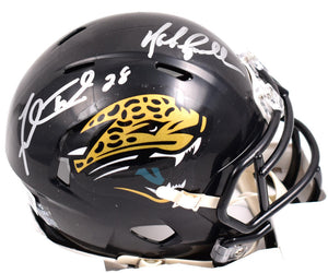 Mark Brunell Fred Taylor Signed Jaguars Speed Mini Helmet - Prova Beckett W Holo