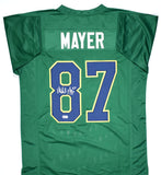 Michael Mayer Autographed Green Alt College Style Jersey-Ba W Hologram *Silver