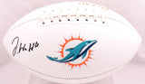 Jaylen Waddle Autographed Miami Dolphins Logo Football-Fanatics *Black