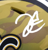 Derek Carr Autographed New Orleans Saints Camo Speed Mini Helmet-Beckett W Holo