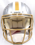 Derek Carr Autographed Saints F/S Flash Speed Authentic Helmet- Beckett W Holo