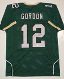 Josh Gordon Autographed Green College Style Jersey- JSA Witness Auth *2