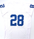 Marshall Faulk Autographed White Pro Style Jersey w/ ROY- Beckett W Hologram