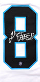 Thomas Davis Autographed White Pro Style Jersey- Prova *Silver