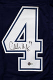 Charles Haley Autographed Blue Pro Style Jersey- Beckett W Hologram *Black