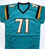 Tony Boselli Autographed Teal Pro Style Jersey w/ HOF - Beckett W Hologram