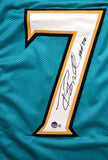 Tony Boselli Autographed Teal Pro Style Jersey w/ HOF - Beckett W Hologram