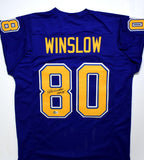 Kellen Winslow Autographed Dark Blue Pro Style Jersey w/ HOF - Beckett W Holo