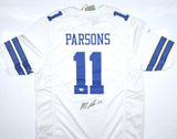 Micah Parsons Autographed Dallas Cowboys White Nike Game Jersey-Fanatics *Black