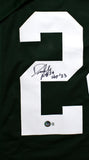 Darrelle Revis Autographed Green Pro Style Jersey w/HOF - Beckett W Hologram