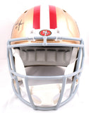 Frank Gore Elijah Mitchell Signed F/S 49ers Speed Helmet- Beckett W Hologram