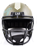 Luke Kuechly Signed Panthers F/S Salute to Service Speed Helmet-Beckett W Holo