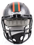 Ray Lewis Signed Miami Hurricanes F/S Black Nights Speed Helmet-Beckett W Holo