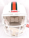 Michael Irvin Signed Miami Hurricanes F/S Speed Authentic Helmet-Beckett W Holo