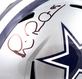 Michael Irvin Autographed Cowboys F/S Speed Helmet-Beckett W Holo *Black *Back