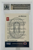 1993 Playoff Club #PC1 Joe Montana Auto Kansas City Chiefs BAS Autograph 10