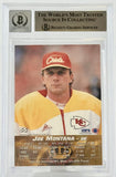 1994 Pacific Collection #55 Joe Montana Auto Kansas City Chiefs BAS Autograph 10