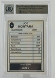 1990 Sports Stars Elite II Joe Montana Auto San Francisco 49ers BAS Autograph 10