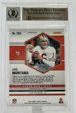 2021 Panini Mosaic Green #293 Super Bowl MVPs  Joe Montana Auto SF 49 BGS Auto10