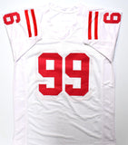 JJ Watt Autographed White College Style Jersey-Beckett W Hologram *Black