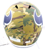 JJ Watt Autographed Texans F/S Camo Speed Helmet - Beckett W Hologram *White