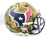 JJ Watt Autographed Texans F/S Camo Speed Authentic Helmet-Beckett W Hologram