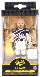 JJ Watt Autographed Arizona Cardinals Funko 5" Vinyl Gold  - Beckett W Hologram