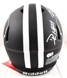 Derek TJ JJ Watt Signed Wisconsin F/S Eclipse Speed Authentic Helmet- BA W Holo