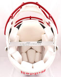 Derek TJ JJ Watt Signed Wisconsin F/S Speed Authentic Helmet-Beckett W Hologram