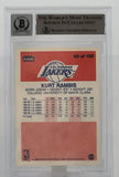 1986-87 Fleer #89 Kurt Rambis Auto Los Angles Lakers BGS Autograph 10