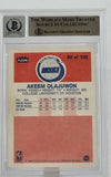1986-87 Fleer #82 Hakeem Olajuwon Auto Houston Rockets BGS Autograph 10