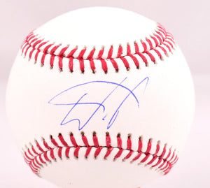 Wander Franco Autographed Rawlings OML Baseball - JSA *Blue