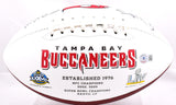 Warren Sapp Autographed Buccaneers Logo Football w/QB Killa- Beckett W Hologram