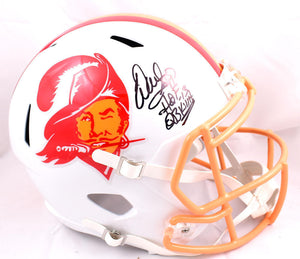 Warren Sapp Signed Buccaneers F/S 76-96 Speed Helmet w/2 insc.-Beckett W Holo