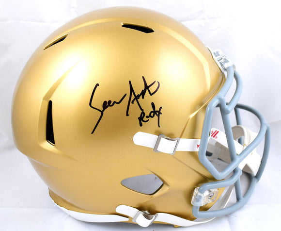 Sean Astin Autographed Notre Dame F/S Speed Helmet w/ Rudy- Beckett W Hologram